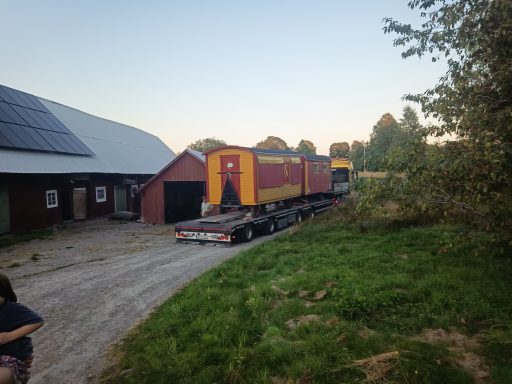 Ankunft der Zirkuswägen auf dem Aktivgård