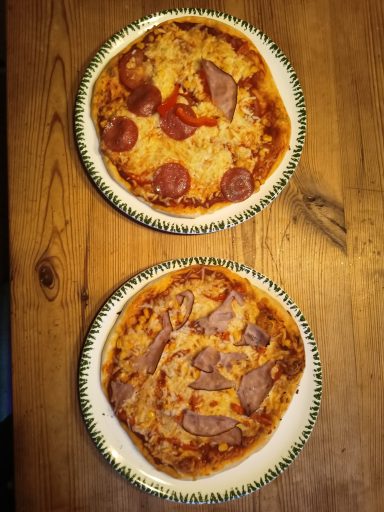 Pizza aus dem Holz-Backofen