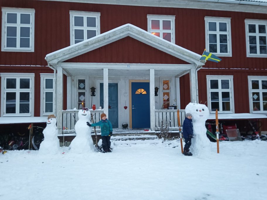 Jan. Schneemänner in Böksholm