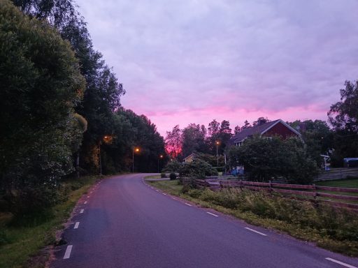 kl. Dorfstraße vor dem Haus