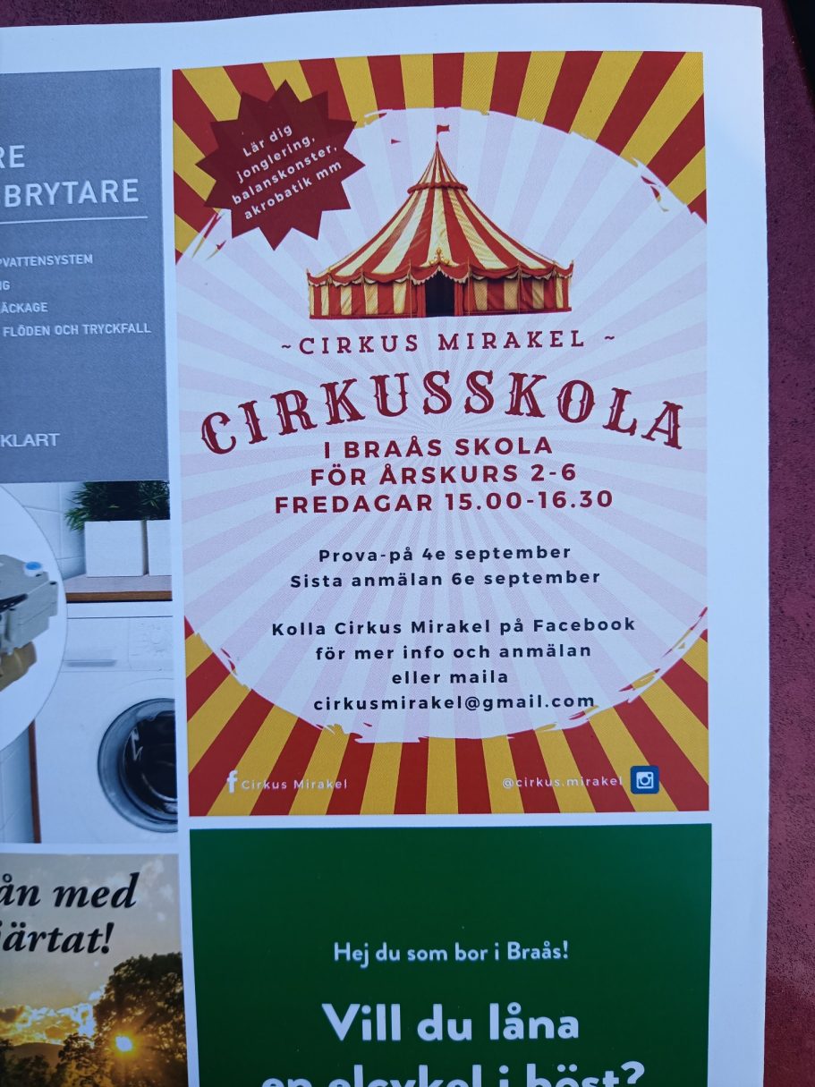 09: Start Cirkusskola i Braås
