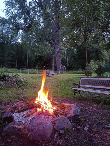 Feuerstelle im Garten