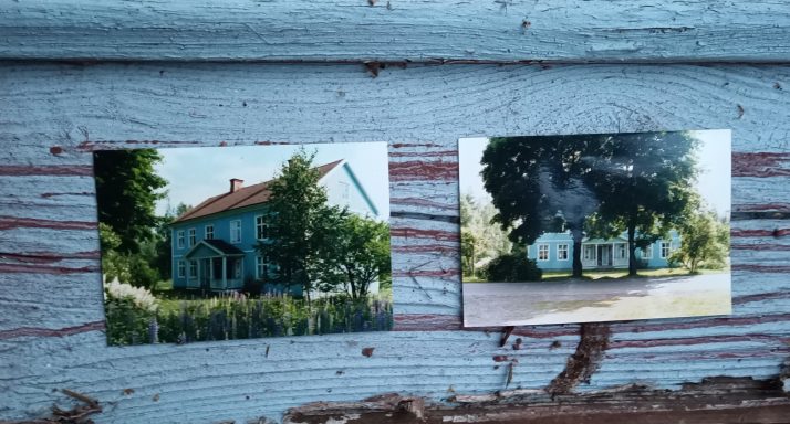 Bekannt als das "blaue Haus" (1980er Jahre)